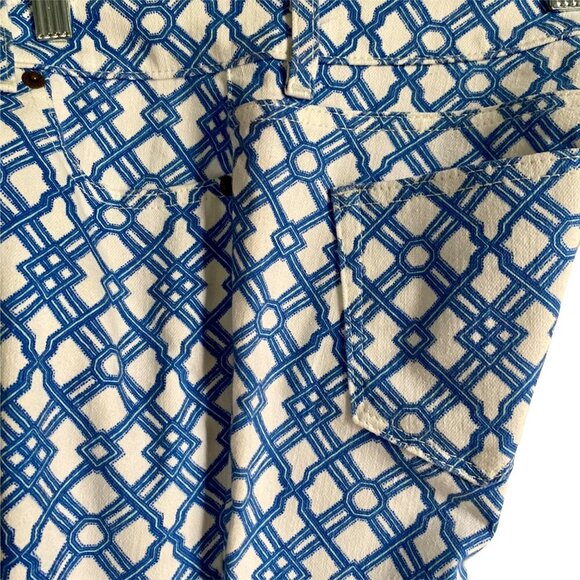 Vineyard Vines Blue and White Cotton Blend Pants With Pockets Size 2 - Picture 6 of 9